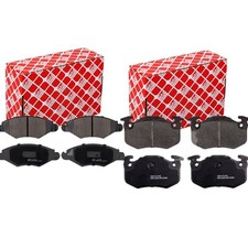 FEBI BREMSBELÄGE VORNE+HINTEN passend für Peugeot 206 2A/C 206 SW 2E/K
