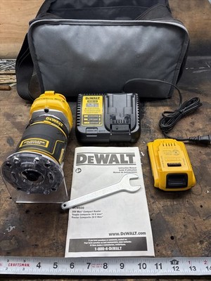 Dewalt DCW600B 20V MAX XR Brushless Cordless Compact Router Tool Combo Kit Nice!