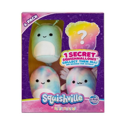 Jazwares - Squishville By Squishmallows Tie Dye Squad 4 Pack