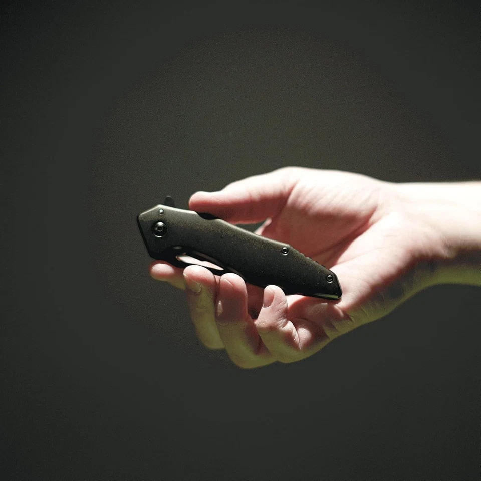 Cuchillo de Bolsillo Plegable Schrade Killer Whale Linerlock Negro Aluminio 1159321 Foto 3 de 3