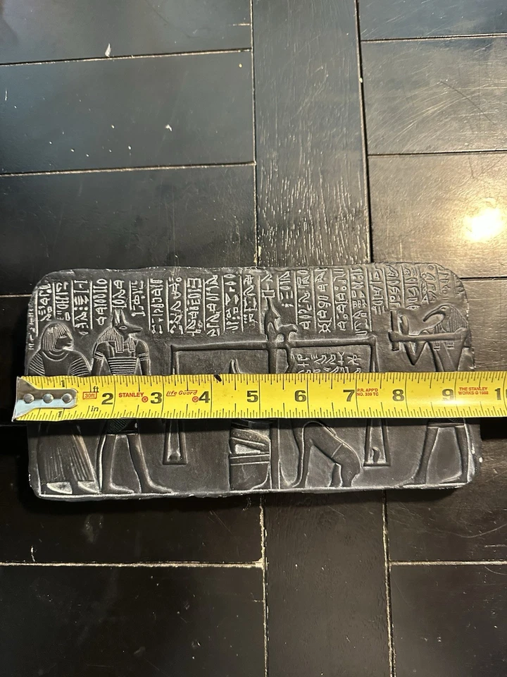 Colgante de pared de pizarra heiroglífica egipcia El peso del corazón Foto 4 de 4