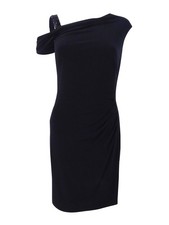 Lauren by Ralph Lauren Women's Beaded One-Strap Dress (4, Black) 882909530778