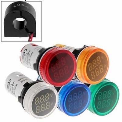 Praktisch Verkauf Digital Voltmeter 1 Stück AC 50-500V Auto Meter Rund
