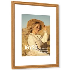 16 x 20 Picture Frame, Solid Teak Wood Frame Wall Mounted, 16x20 Poster Frame...
