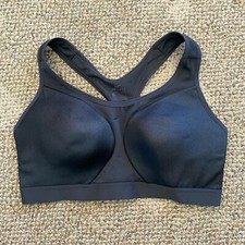 Nike High Support Sports Bra Dark Gray Size Large Padded CJ7208-060