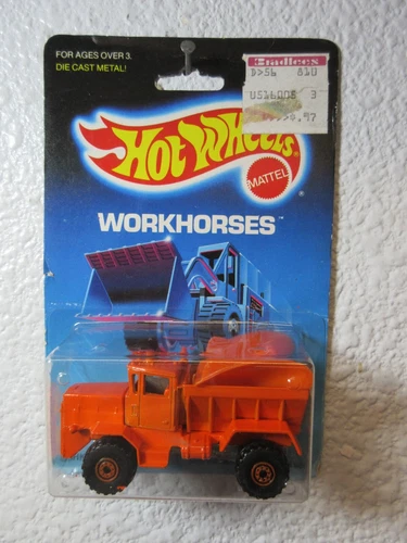 Vintage 1987 WORKHORSES Hot Wheels OSHKOSH SNOWPLOW (M)