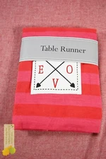 Design Imports- In Love Embellished Table Runner Red 72"x14"