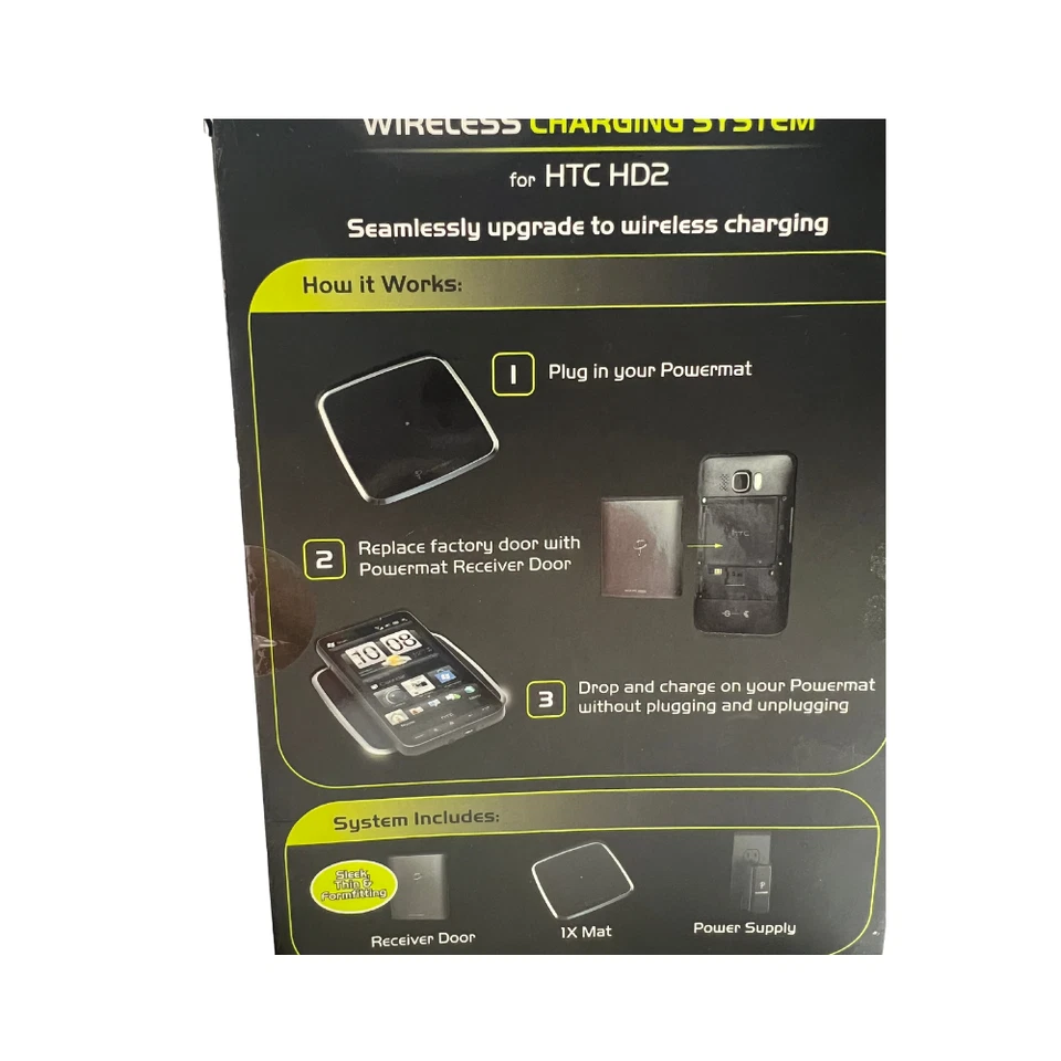 Sistema de carga inalámbrico PowerMat para HTC HD2-US compatible con Blackberry Foto 2 de 4