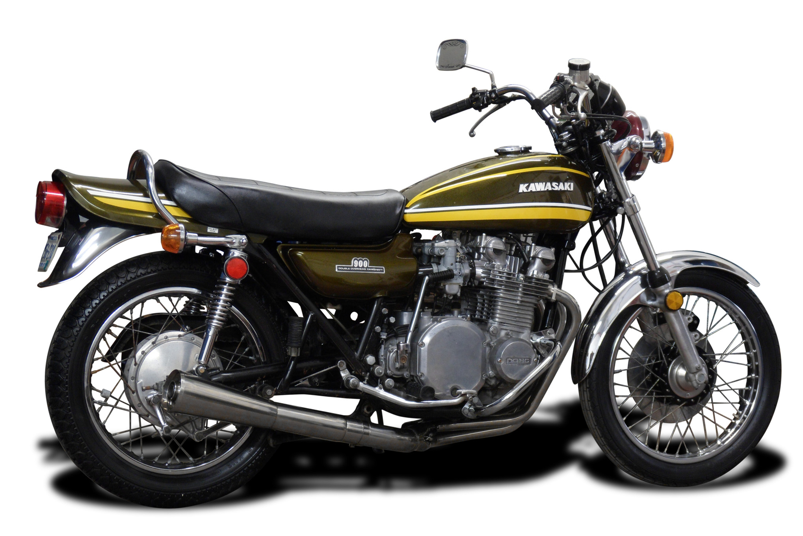Kawasaki KZ900LTD KZ900B 1976 Delkevic Stainless 4-1 Exhaust