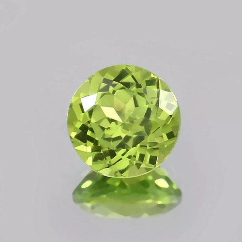 Zaffiro verde peridoto naturale impeccabile sciolto taglio tondo pietra preziosa 12x12 mm