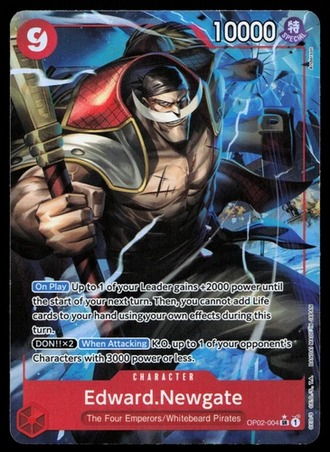 Edward Newgate OP02-004 Alternate Art Premium Booster The Best One Piece Card
