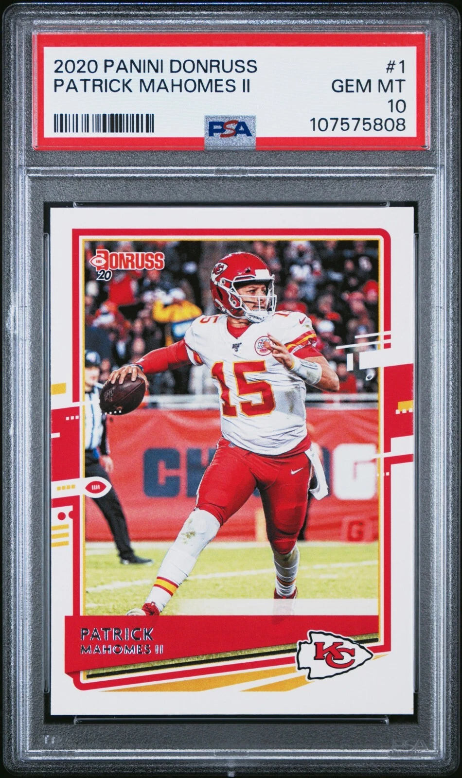 Patrick Mahomes trading card