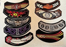 Harley Owners Group Year Rocker Patch Collection 2001-2007, 14 and 17