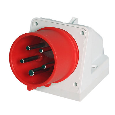 Wandgerätestecker CEE 3P+N+E 16A-6h 400V mit Phasenwender, Nr. 4500.0707