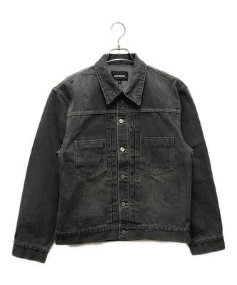 ATMOS denim jacket Size: L Black Men MAT22-S020JK | eBay