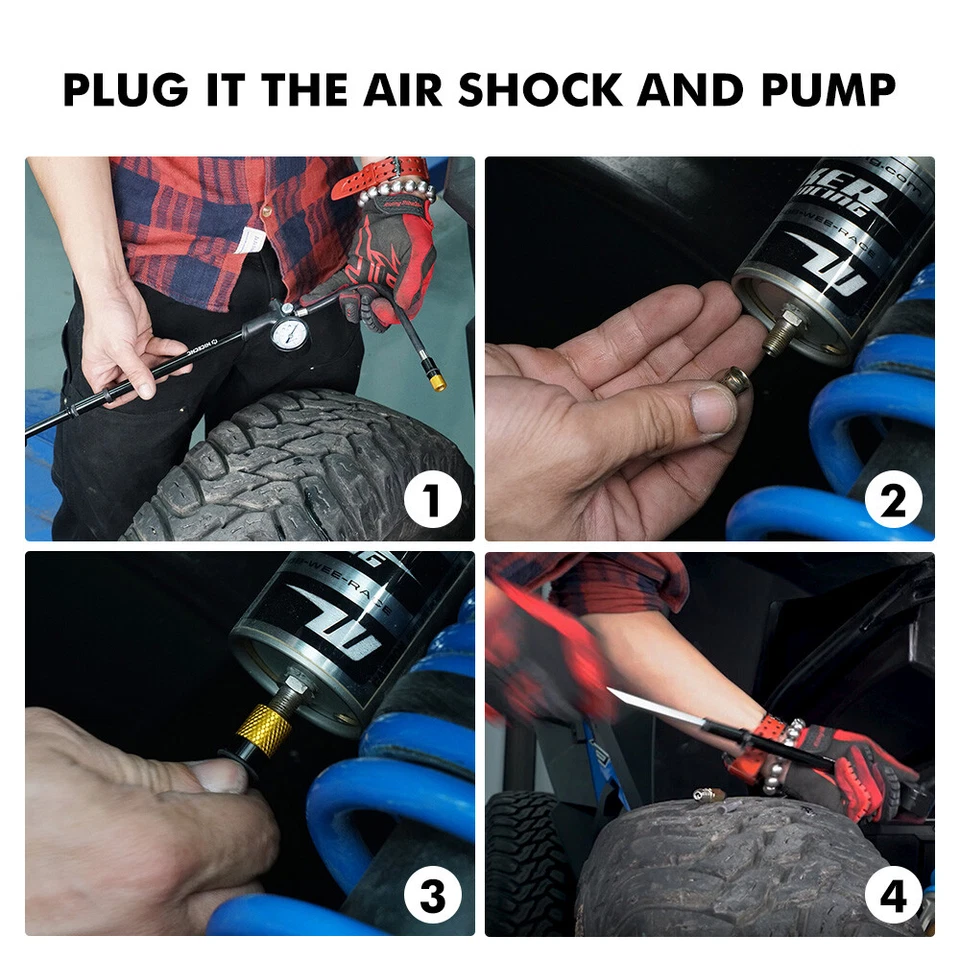 Воздушный насос подвески для Harley Electra Glide Ultra Limited FLHTK 300 фунтов на квадратный дюйм - Изображение 2 из 4