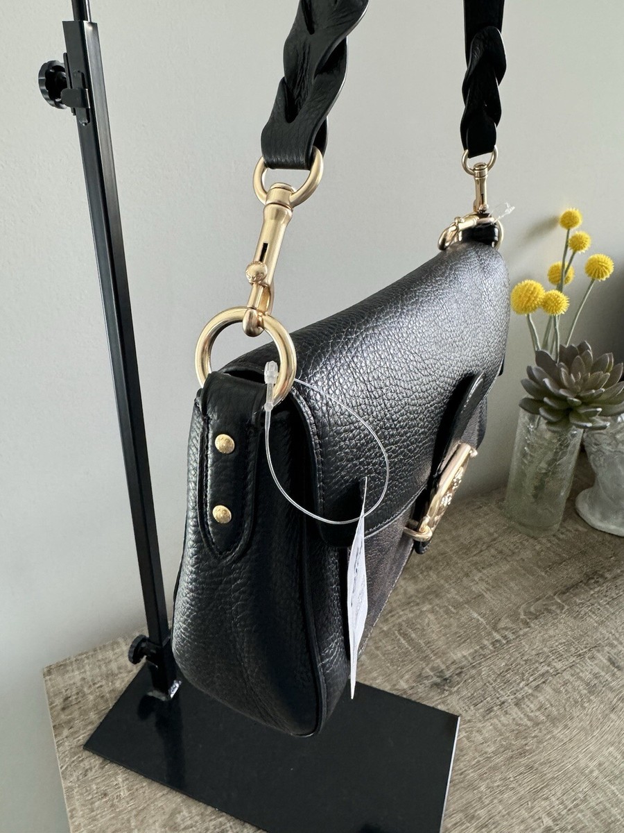 Coach Signature Jade Shoulder Crossbody Bag F90782 Brown Black for