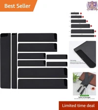 10-Piece Felt-Lined Knife Protectors Set - Superior Edge Guards for Blade Safety