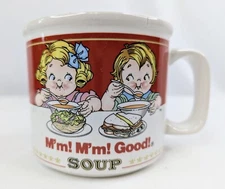 Mug 1993 Campbell's Soup Mm Mm Good Soup 14 oz Cup Bowl Westwood