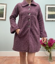 Vintage James Lakeland Purple Coat Size 10 Uk