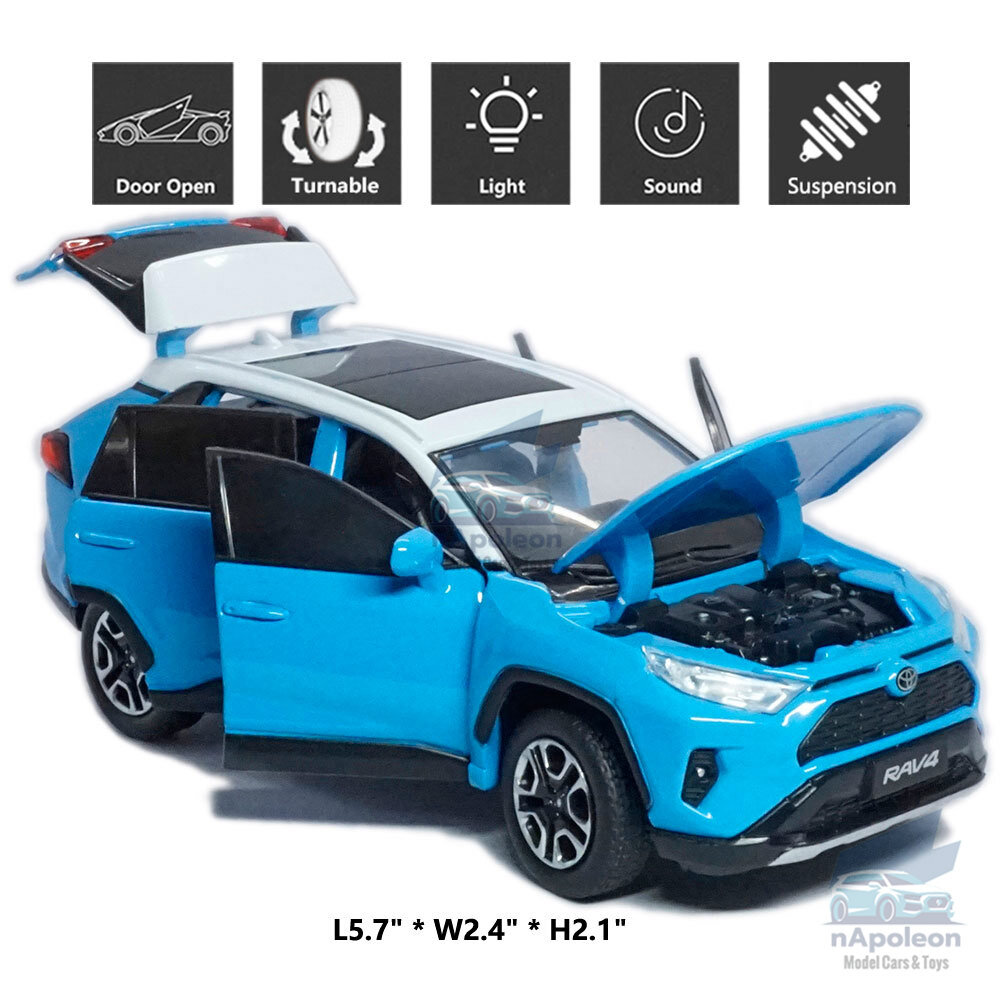 TOYOTA RAV4 モデルカー 1/32 Scale Toyota RAV4 Model Car Diecast Toy Vehicle Collection