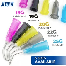 Dental Pre Bent Needle Flow Dispensing Etch Tips Blunt Tip Oral Irrigation