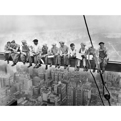 Mittagessen auf einem Wolkenkratzer New York 1932 kultiges Foto XL Wandbild Leinwanddruck