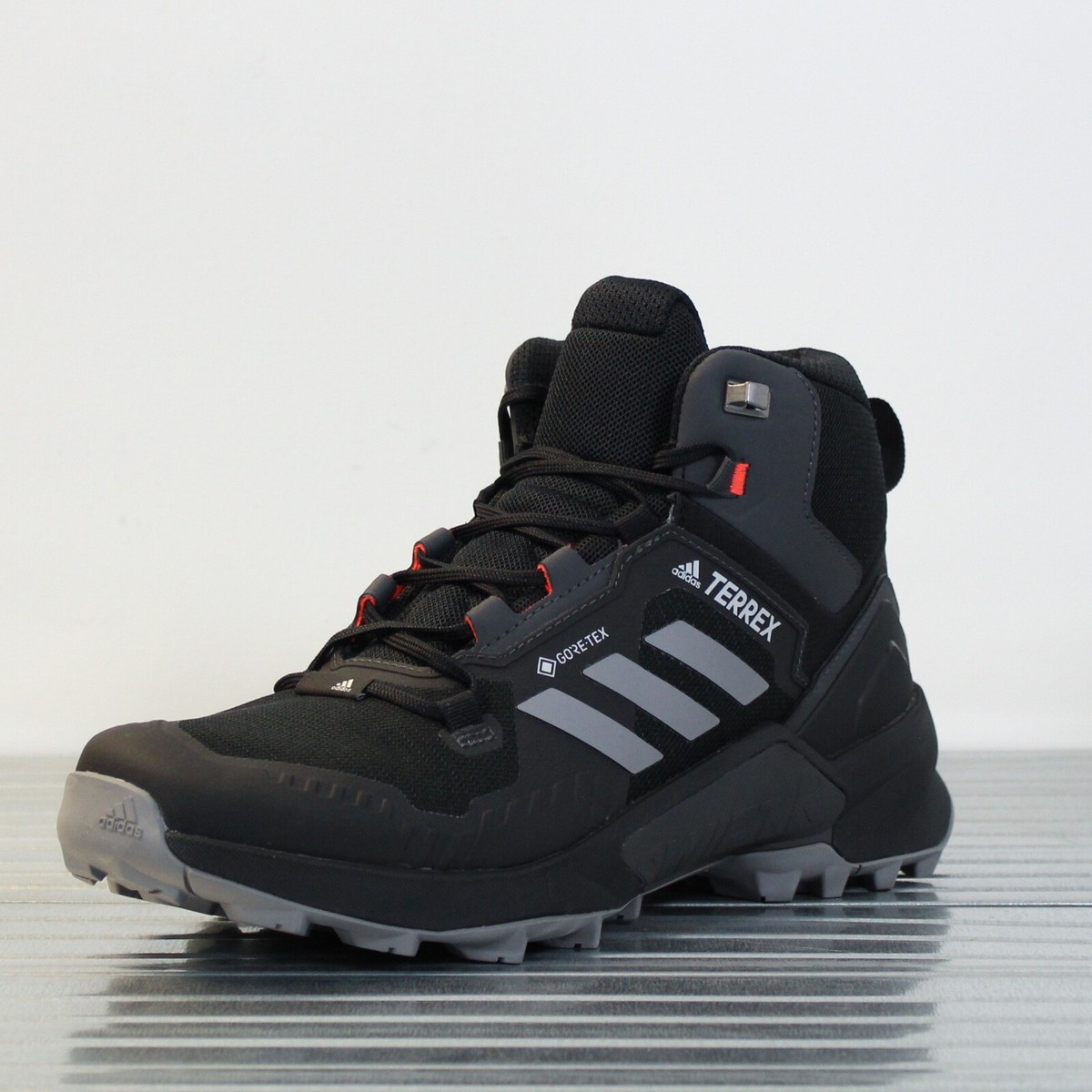 Men's Adidas Terrex Swift R3 Black/Gry FW2762 Mid Gore-Tex Hiking