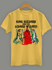 New King Gizzard  The Lizard Wizard All Size S to 5XL Yellow T-SHIRT S4147