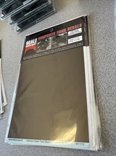 1/12 Scale Motorsport #1112 Twill Weave Carbon Fiber Decal, Black / Bronze