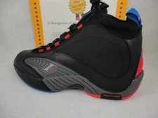 Reebok Answer IV.V, Black / Ash Grey - Red - Blue. Reebok Style # CN5841, Sz 11