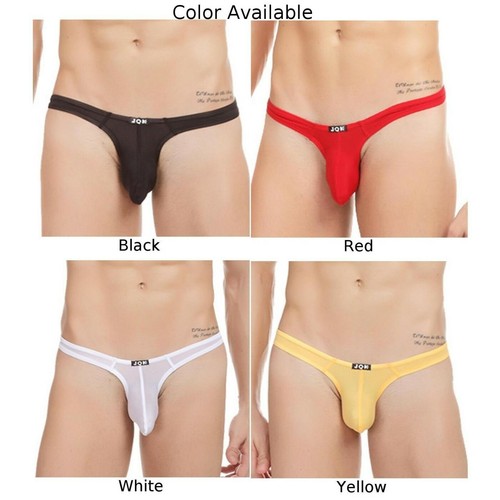 Herren Sexy Eis Seide Bikini Unterwäsche Niedriger Bund Atmungsaktiv T-Back Tangas Badehose - Bild 4 von 14