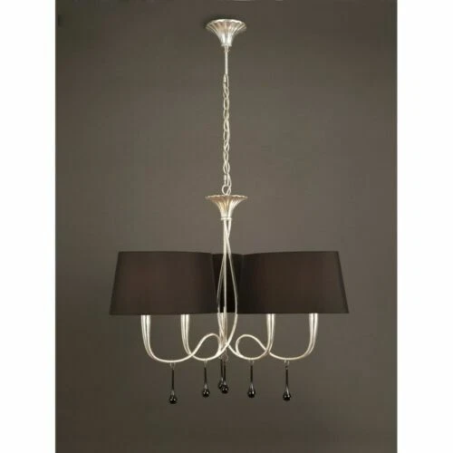 Lampadari da soffitto nero in argento