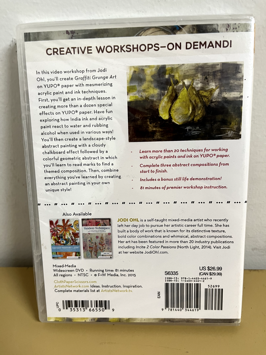写真集 Graffiti Grunge Art - Abstract Painting on Yupo, Jodi Ohl DVD, NEW