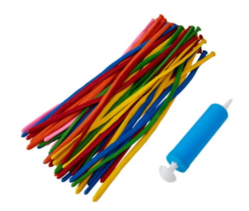 50 Pack Twist Balloons with Pump Animal Magic Birthday Party Long Balloons Twist - Picture 3 of 6