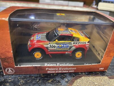 RAR!! Mitsubishi Pajero Evolution Dakar 2004 Norev 800100 1/43