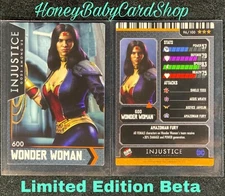 Injustice Arcade LE Beta Card 96 600 Wonder Woman ? Ultra Rare Out of Print