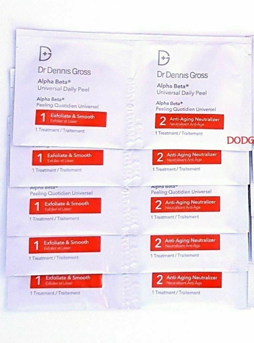 5x DR. Dennis Gross Alpha Beta Daily Peel Pads Universal EXP