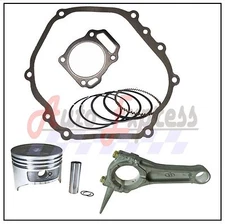 Piston Rings Pin Clips with Connecting Rod Gasket Set fits Honda GX390 13HP