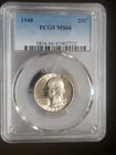 1948 Washington 25c PCGS MS 66 Silver Quarter
