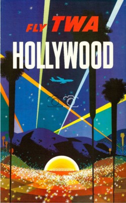 PostersAndCo ™ Airlines TWA Egypte Rkcs-Poster/Reproduction HQ 40x60cm