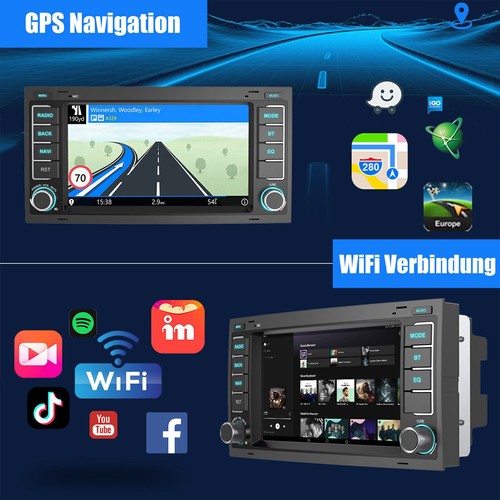 32G Carplay Autoradio Android 13 für VW T5 Multivan Touareg Transporter GPS RDS - Bild 10 von 15