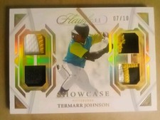 2023 Panini Flawless Termarr Johnson Rookie Quad Gold Jersey SICK Patch  #7/10