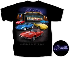 Joe Blow T's Chevy Corvette Showroom T-Shirt America's Sports Car C1 C2 C3 C4 C5