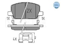 Original Meyle Bremsbelagsatz Scheibenbremse 025 223 1119 FüR Chevrolet Opel