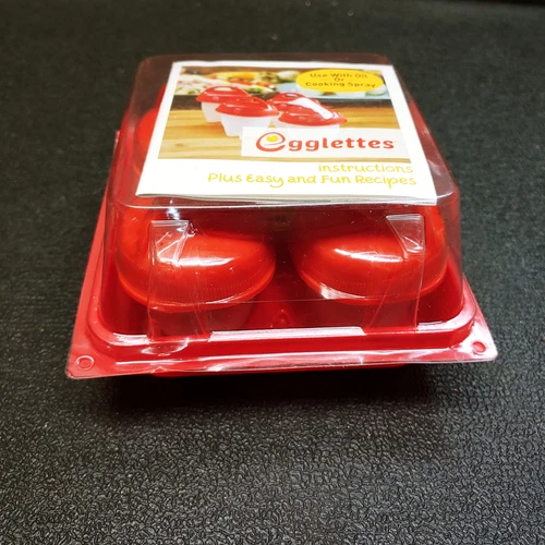Egglettes Hard Boiled Egg Cooker Set of 4 Silicone Egg Cups Hard Boiled No Shell