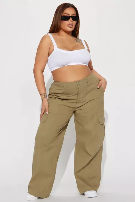 Trendy Girl Olive Cargo Pants