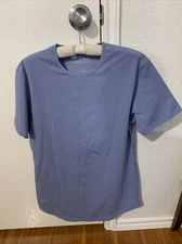 bylt drop cut lux mens t shirt small blue short sleeves nwot