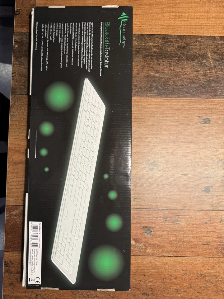 GeneralKeys Bluetooth Tastatur für Apple Mac OS mit Nr.Block Scissor Tasten.Neu - Bild 2 von 2