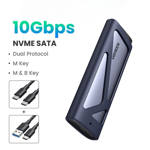 M2 SSD Case NVME SATA Dual Protocol M.2 To Type C SSD Adapter For SSD Disk Box - 第 8/32 張圖片